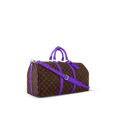 Sac Keepall Bandoulière 50 Toile Monogram Macassar 